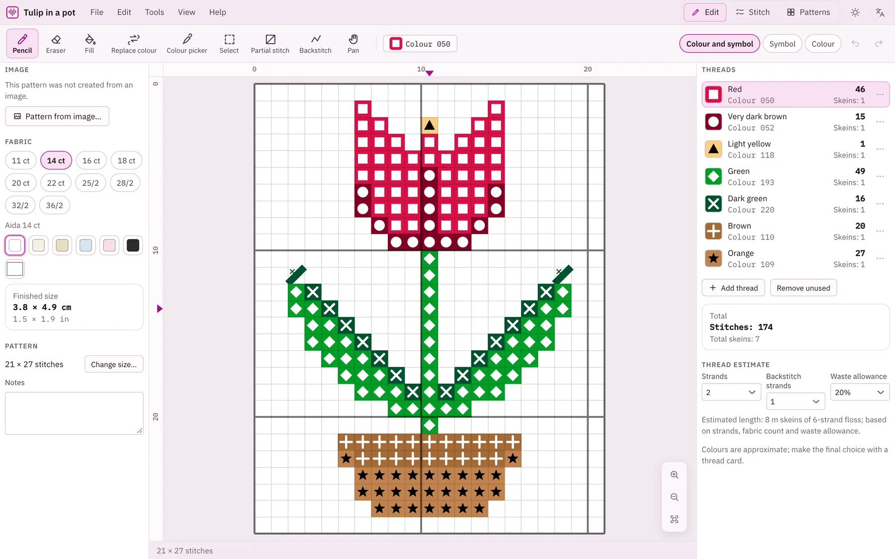 Crocella screenshot: workspace with sample content