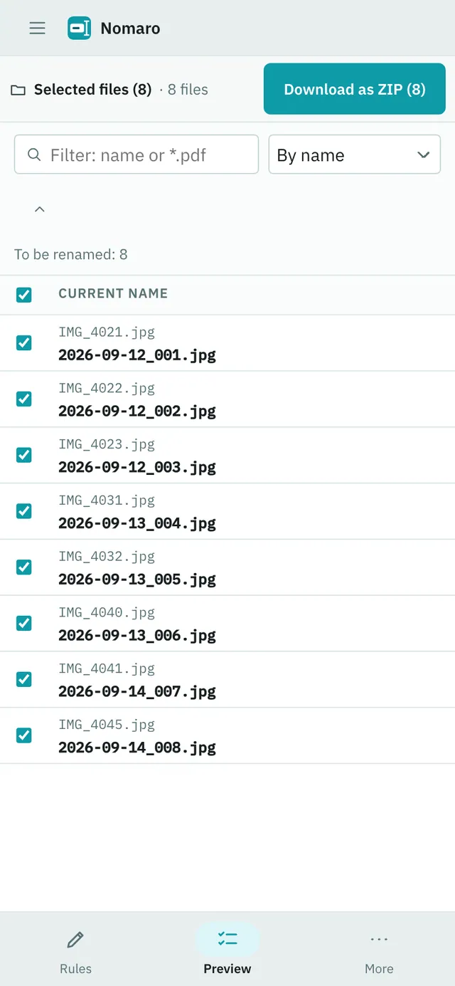 Nomaro screenshot: workspace with sample content