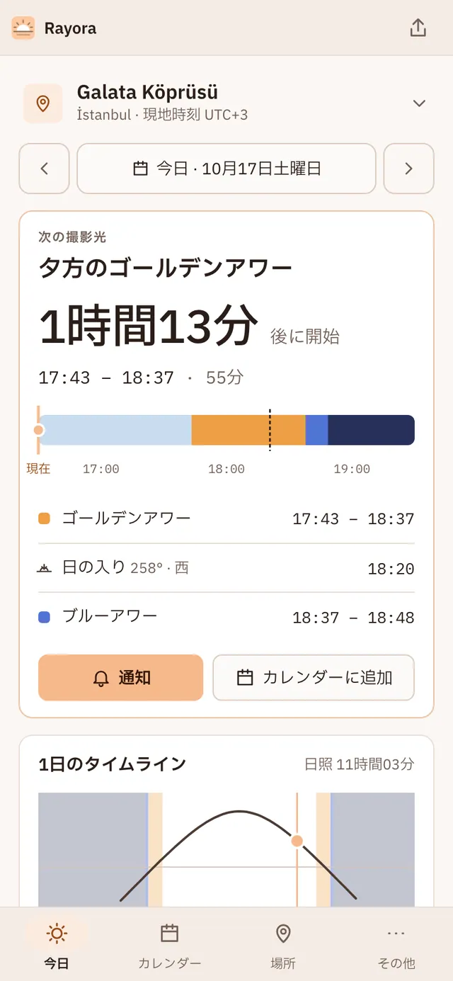 Rayora のスクリーンショット:サンプルコンテンツを開いた作業画面