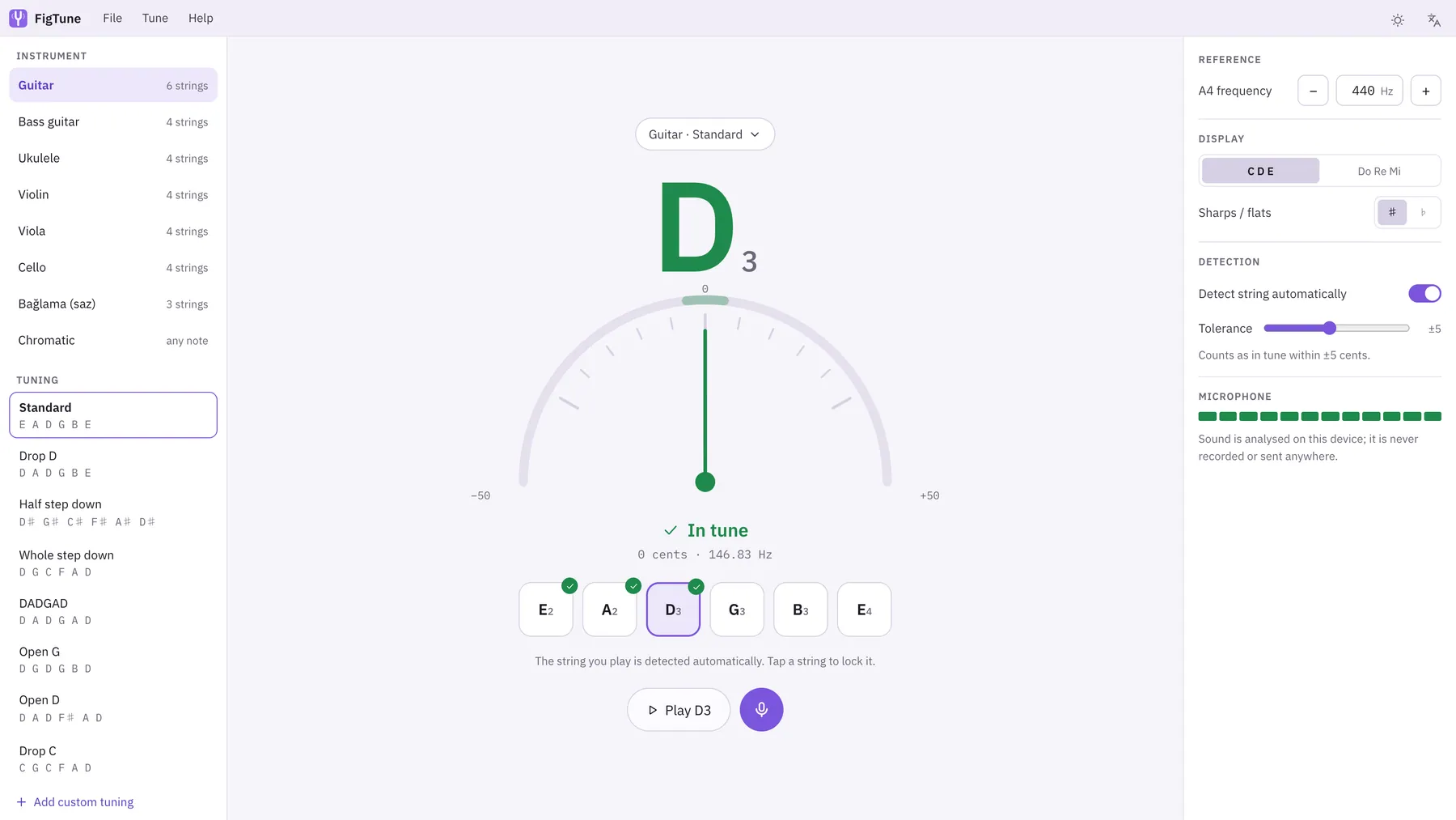 Sintona screenshot: workspace with sample content