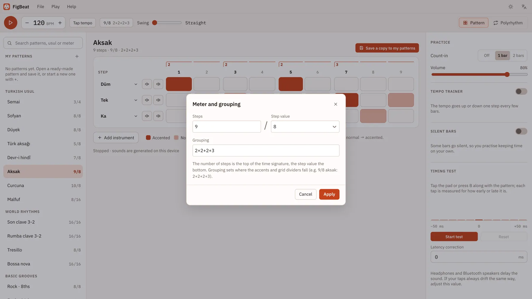 Takiti screenshot: workspace with sample content