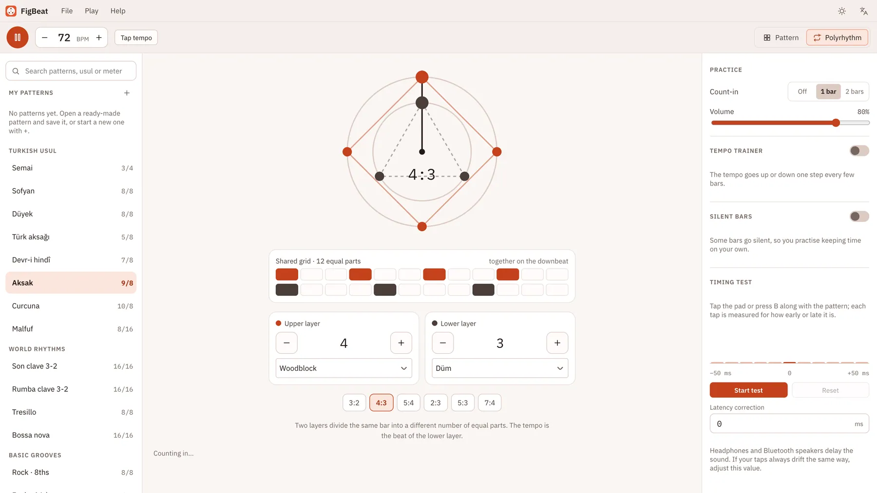 Takiti screenshot: workspace with sample content