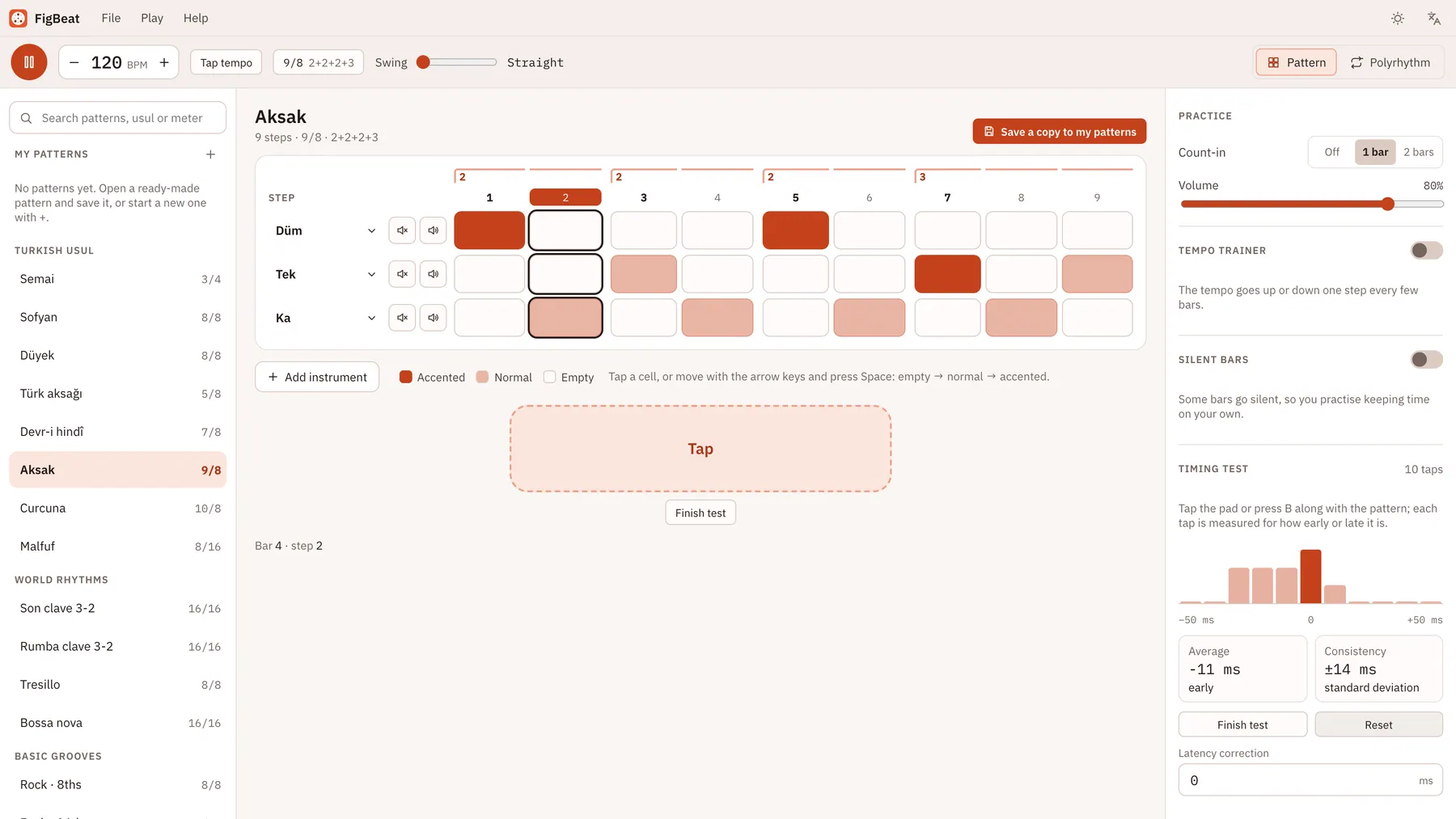 Takiti screenshot: workspace with sample content