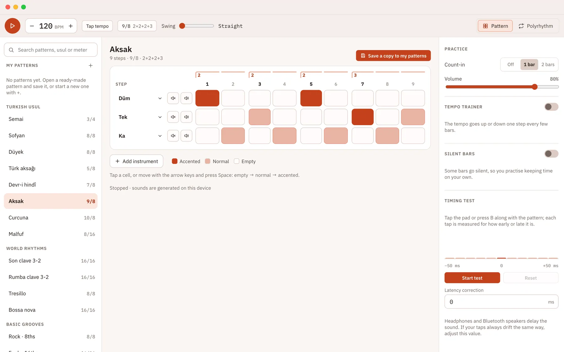 Takiti screenshot: workspace with sample content