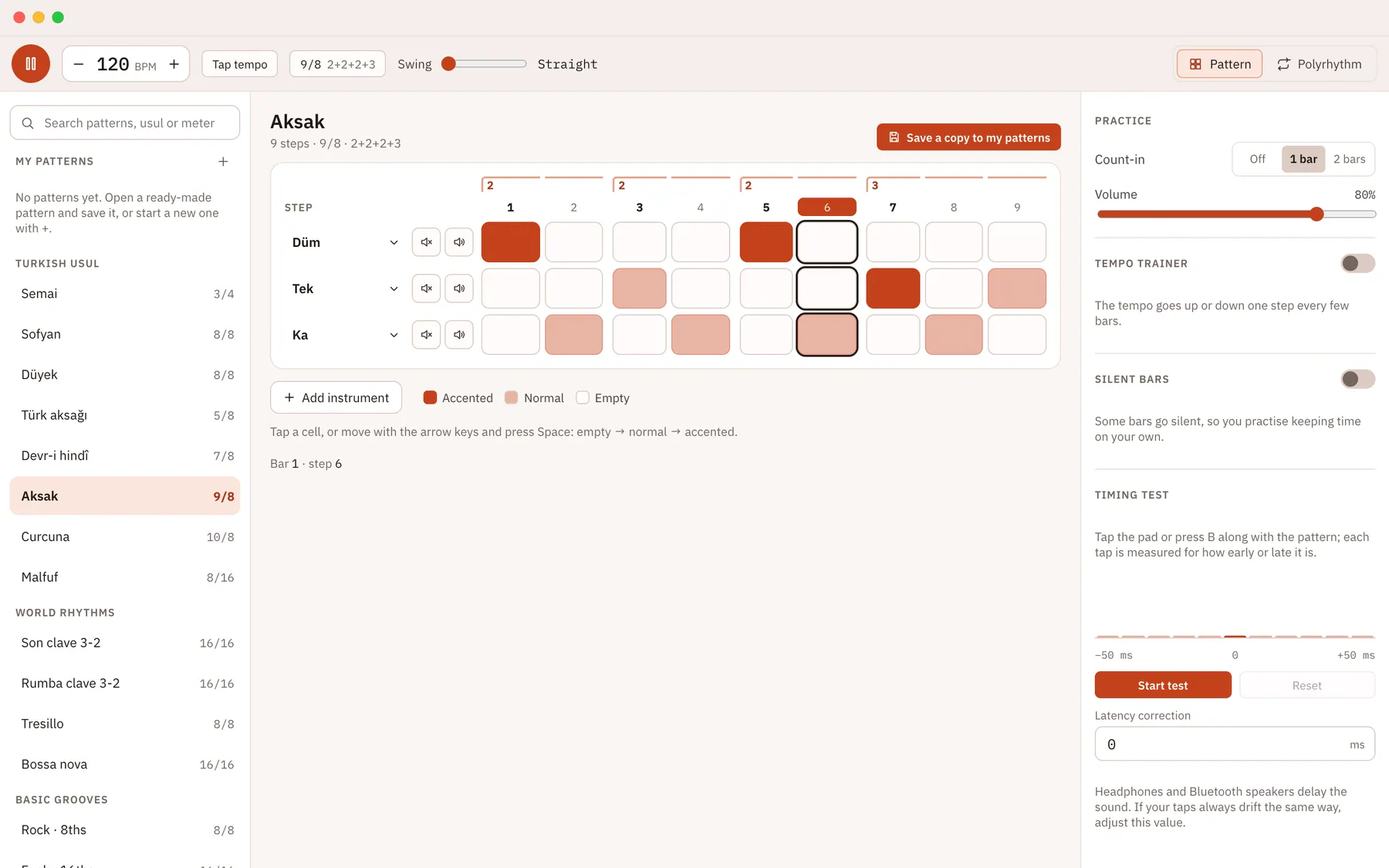 Takiti screenshot: workspace with sample content