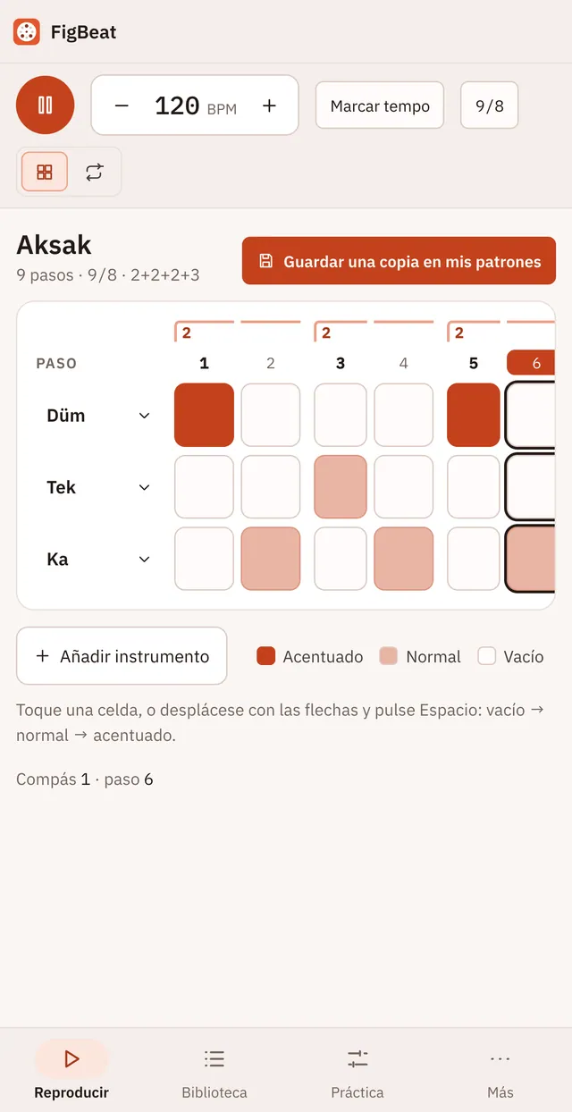 Captura de pantalla de Takiti: área de trabajo con contenido de ejemplo