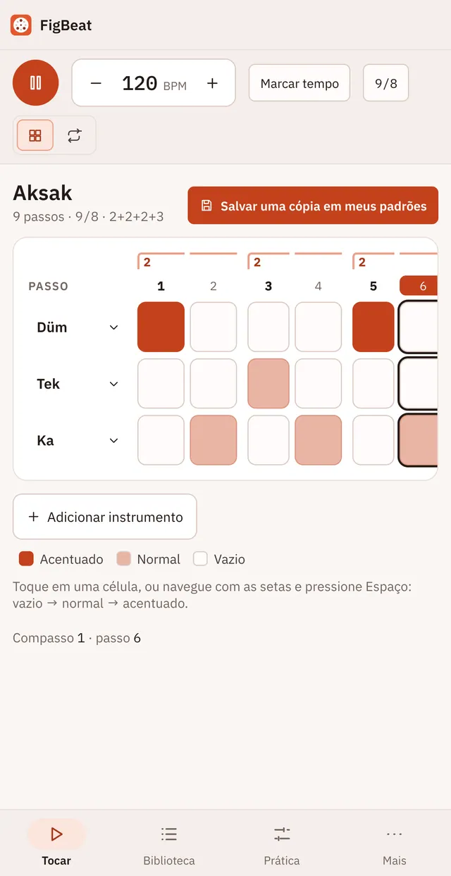 Captura de tela do Takiti: área de trabalho com conteúdo de exemplo