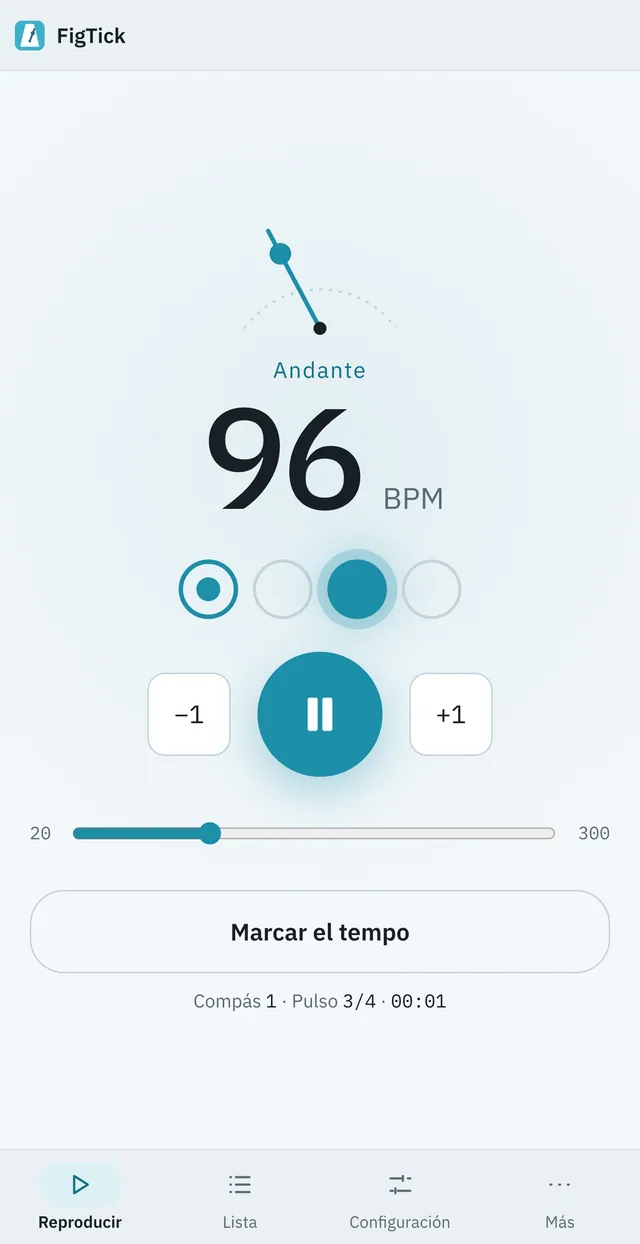 Captura de pantalla de Tikkora: área de trabajo con contenido de ejemplo